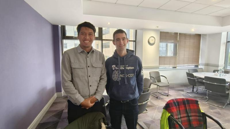 With Prof. Rob Maunder at University of Southampton
